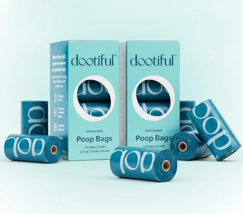 Dog Poop Bags - 240 Unscented Waste Bag, 65% Recycled Materials, Tear Resistant Pet Bags for Poop - 16 Rolls 100% Leak Proof - Extra Thick, Eco-Friendly Doggie Poo Bags for Hassle-Free Cleanup Outdoor