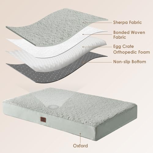 EHEYCIGA Orthopedic Dog Bed Large with Removable Washable Cover, 35x23