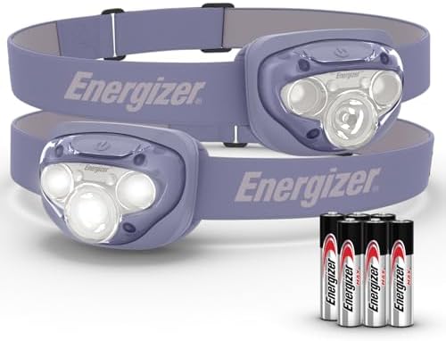 Energizer LED Headlamp PRO (2-Pack), IPX4 Water Resistant Head Light