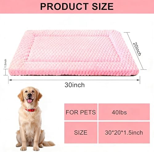 Dog Bed Mat - Reversible Dog Crate Bed Mats, Soft & Breathable Kennel Pad, Durable Crate Bed for Small Medium Large Dogs & Cats