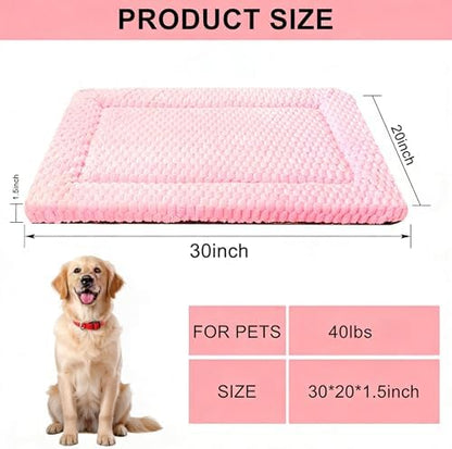 Dog Bed Mat - Reversible Dog Crate Bed Mats, Soft & Breathable Kennel Pad, Durable Crate Bed for Small Medium Large Dogs & Cats
