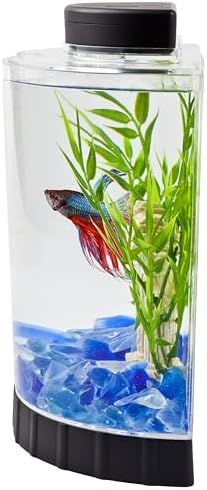 Tetra LED Half Moon 1.1 Gallon Fish Tank Kit for Betta Fish