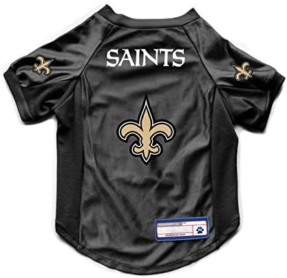 Littlearth NFL New Orleans Saints Stretch Pet Jersey,Small