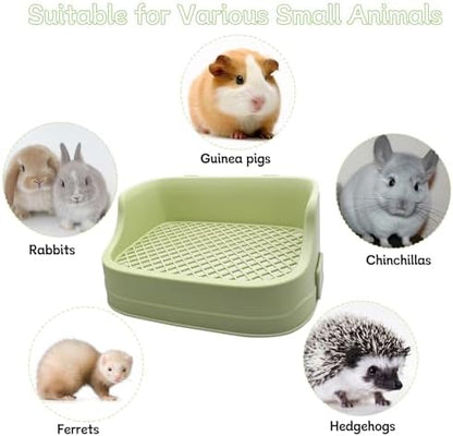 Tfwadmx Rabbit Litter Box Bunny Potty Training Litter Boxes Corner Toilet