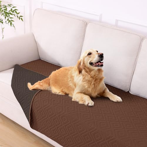 hyha Waterproof Reversible Dog Blanket, Pet Blanket for Sofa Couch