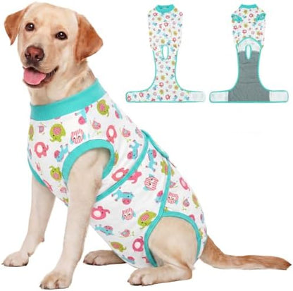 Kuoser Dog Recovery Suit, Female Male Spay Neuter Surgery Suit,Elephant,XXL