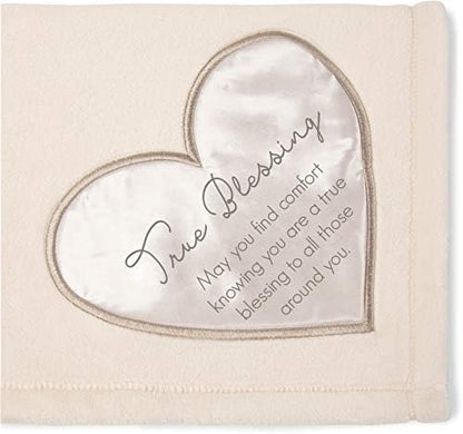 Pavilion Gift Company Blessing Blanket, Cream, Cotton, 50"x60"
