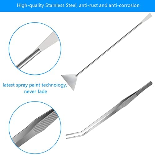 15" Aquarium Aquascape Tools Kit 4P Stainless Steel Aquascaping Set