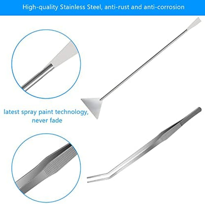 15" Aquarium Aquascape Tools Kit 4P Stainless Steel Aquascaping Set
