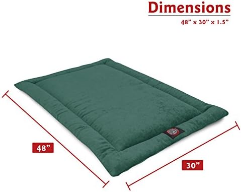 Majestic Pet Dog Crate Mat - Machine Washable Soft Plush Pet Bed Pad for Crates & Kennels | USA Crafted | 48"x30" Villa Marine