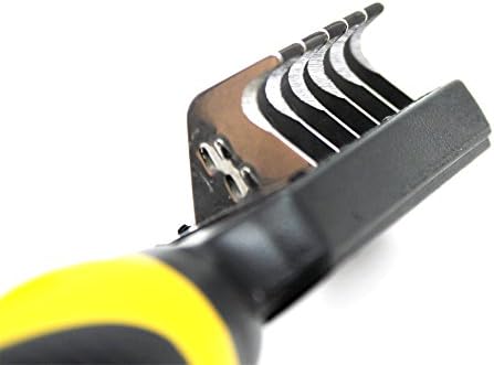 Pet Republique Dematting Tool for Dogs – Matt Splitters for Dogs, Cats, Rabbits, Long Haired Breed Pets – Effective Mat Remover, De-Matting Comb, or Dematter - Rake Super-Sharp Teeth Design