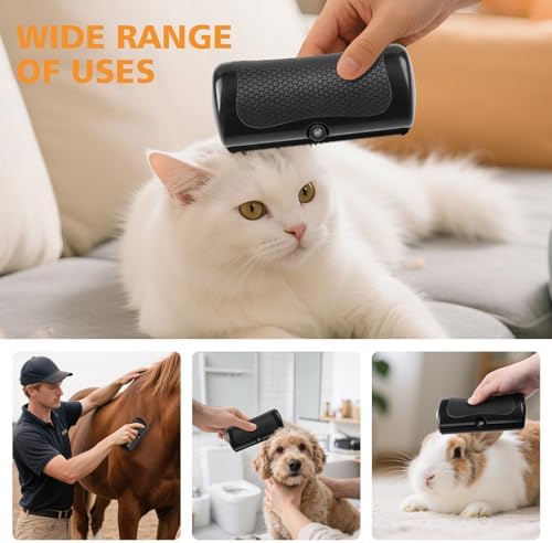 Deshedding Brush, Deshedding Dog Brush for Cats, Dogs, Rabbits, Horses, Ergonomic Pets that Relieves Pet Itchiness, Effectively Removes Undercoat & Loose Hair