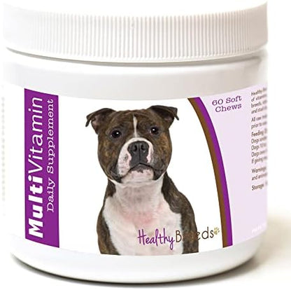 Healthy Breeds Staffordshire Bull Terrier Multi-Vitamin Soft Chews 60 Count (1127-stbt-001)