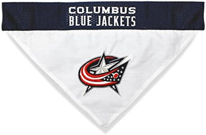 NHL Columbus Blue Jackets Bandana for Dogs & Cats, Large/X-Large. - Cute & Stylish Bandana! The Perfect Hockey Fan Scarf Bandana, Great for Birthdays Or Any Party!