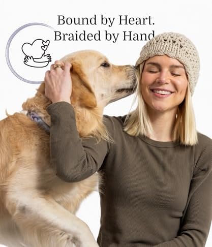 Fei & Eve Hand-Braided Martingale Dog Collar