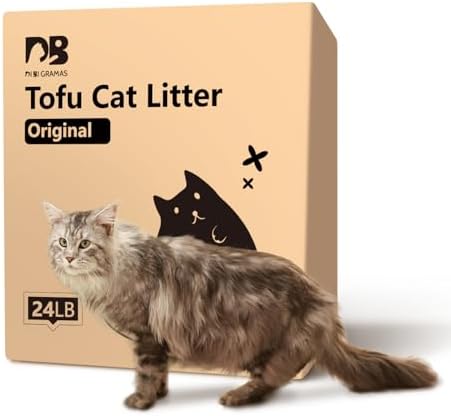 Dust-Free Quickly Absorb Odors Natural Tofu Cat Litter 24LB/Or