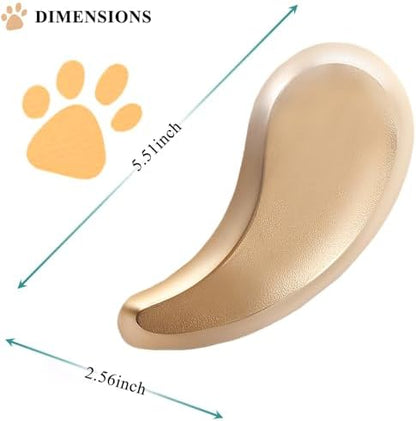 Small Dog Brush, Soft Pet Grooming Brush for Shih Tzus, Yorkies, Maltipoos, Maltese, Puppy Massaging Hair Brush, Cat Brush, for Small Animals Rabbits of All Hair Types (Golden)