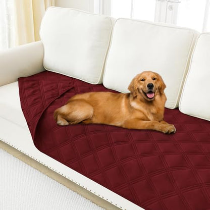 Smiry Waterproof Dog Bed Cover, Reversible Pet Blanket for Sofa Couch