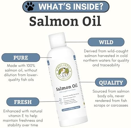 Wild Alaskan Salmon Oil for Dogs and Cats, 8 oz