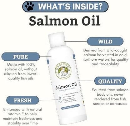 Wild Alaskan Salmon Oil for Dogs and Cats, 8 oz