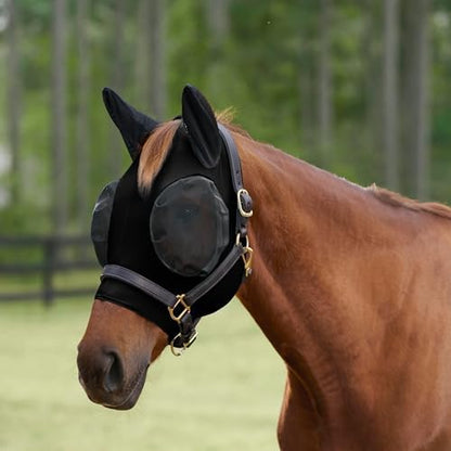 SmartEquine Comfort Horse Fly Mask with SmartCore Technology, Horse Size
