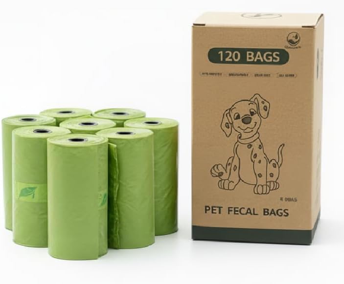 Dog Poop Bags Biodegradable, Leak-Proof, Extra Thick, 120 Count
