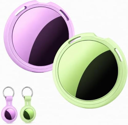 2 Pack Tracker Tags Finder Apple Find My MFi Certified Waterproof iOS Only