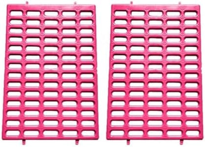 Saguaro Acres Rabbit and Small Animal Cage Resting Mat for Wire Floored Cages 2 Pack (Pink)