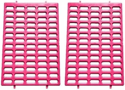 Saguaro Acres Rabbit and Small Animal Cage Resting Mat for Wire Floored Cages 2 Pack (Pink)