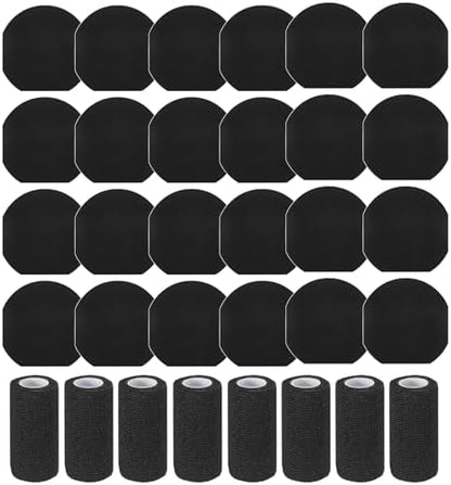 24 Pack Horse Hoof Tape with 8 Rolls of Vet Wrap, Magic Cushion Hoof Packing