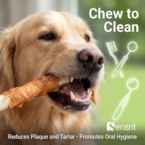 Chicken Wrapped Milk Sticks Dog Treats - 10oz (285g) High Protein Jerky Chews for Dogs - Calcium-Rich Healthy Snacks for All Breeds Training Rewards & Teeth Cleaning