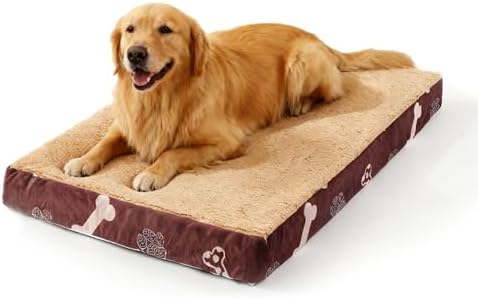 Orthopedic Pet Beds for Large Sized Dog 41x27 Inch Chocolate