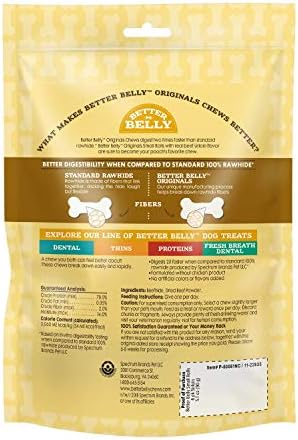 Better Belly Originals Small Roll Highly Digestible Dog Treats, 6 Count