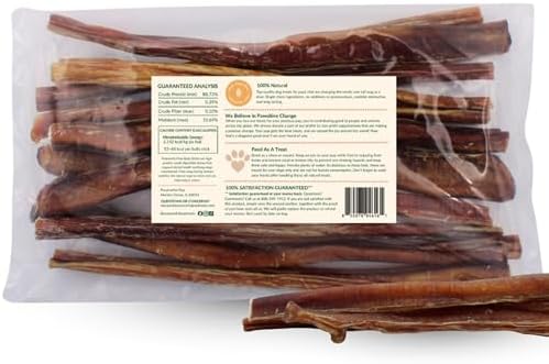 Bully Sticks for Large Dogs 12" – Single Ingredient, 10-Pack