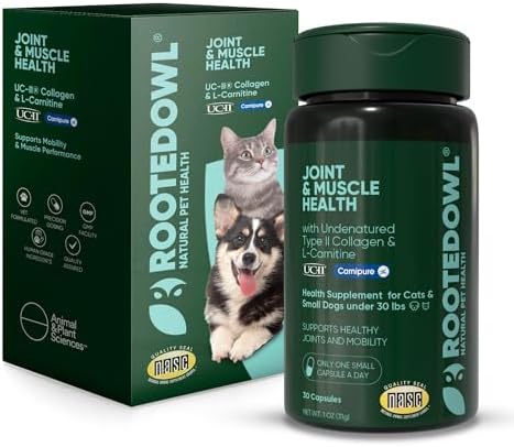 Joint & Muscle Supplement for Cats & Small Dogs - 30 Caps