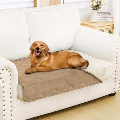 Smiry Waterproof Dog Bed Cover, Reversible Pet Blanket for Sofa Couch