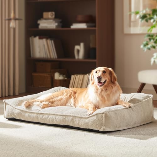 FURTIME XL Orthopedic Dog Bed Large Sized Dog, Extra Washable Dog Couch 42"
