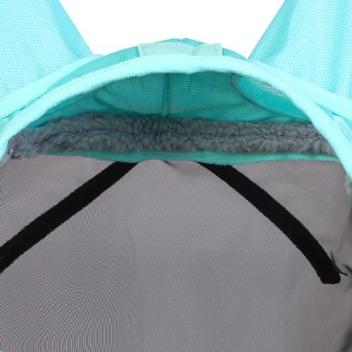 Harrison Howard CareMaster Pro Luminous Horse Fly Mask Large Eye Space Standard with Ears UV Protection for Horse Summer Mint S Pony