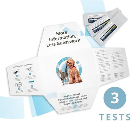 Purina Petivity At-Home Oral Health Test for Cats and Dogs, 3 Pack
