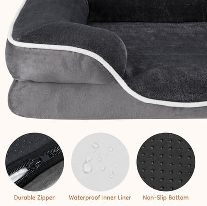 NEWBULIG 42x32 Inch Orthopedic Dog Bed for Indoor Use, Soft Surface