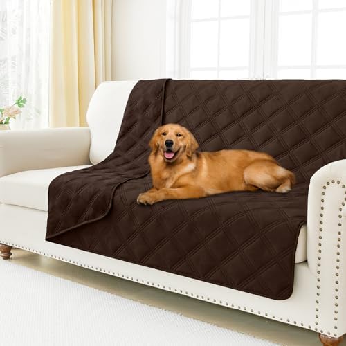 Smiry Waterproof Dog Bed Cover, Reversible Pet Blanket for Sofa Couch