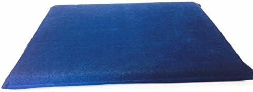 Luxurious Comfort Solid Pad Memory Foam Pet Dog Bed with Inner Waterproof Case and External Cover for Small and Medium Dogs + Free 2nd Cover (Complete Bed - 34"x27"x3", Denim - Blue)