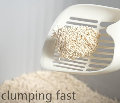 Tofu Cat Litter, Plant-Based Flushable Fast Clumping 22.4 lb, 4 Bags