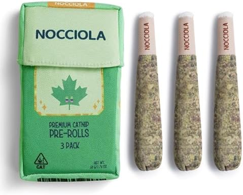 Nocciola 3 Pack Catnip Toys for Cats, Funny Cat Toys Filled with 100% Pure Organic Catnip, Safe Kitten Teething Chew and Kicker Toys