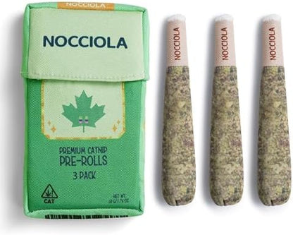 Nocciola 3 Pack Catnip Toys for Cats, Funny Cat Toys Filled with 100% Pure Organic Catnip, Safe Kitten Teething Chew and Kicker Toys