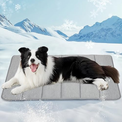Dog Cooling Mat for Large Dogs, 35"x23" Memory Foam Pet Pad