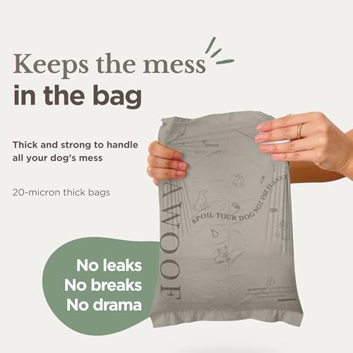 100% Certified Home Compostable and Biodegradable Dog Poop Bags - ASTM D6400 & EN 13432 Compliant Dog Waste Bags – 180 Bags – 12 x Rolls of Plant Based Compostable Waste Bags - Thick Doggie Poop Bags
