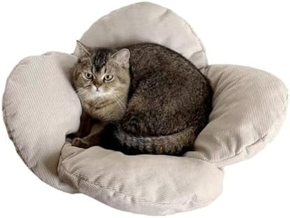 SHENGOCASE 23" Extra Large Soft Thick Kneading Plush Pillow, Flower Shaped Pet Bed Cushion, for Large Indoor Cats and Medium Small Dogs