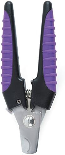 Master Grooming Tools Ergonomic Pro Nail Clippers — Stainless Steel Clippers for Trimming Pet Nails - Purple, Large, 6¼"