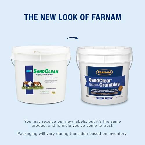 Farnam SandClear Crumbles, Psyllium Digestive Supplement, 64 Day Supply